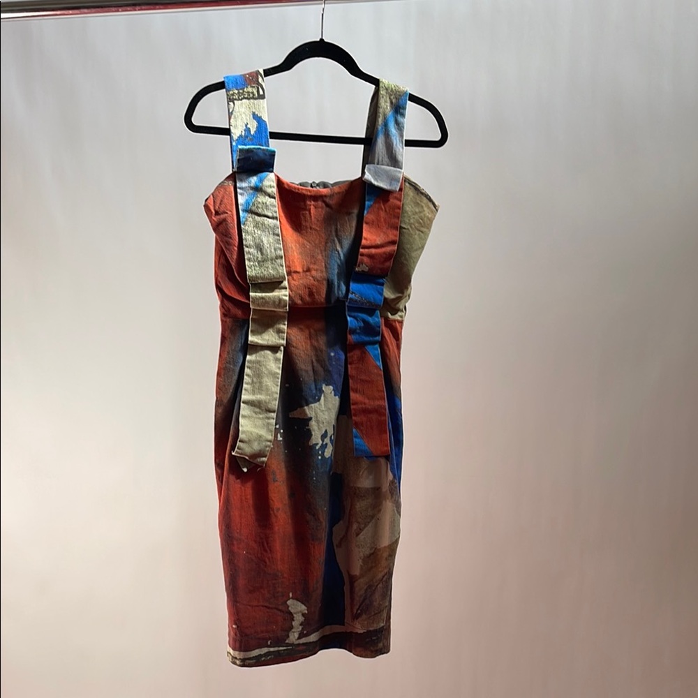 Vivienne Westwood UNION JACK DRESS IT 40 NEW no tag FW15-16 ANGLOMANIA - Picture 1 of 9